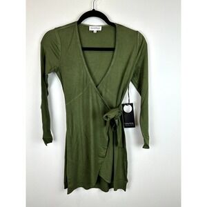 NWT Privacy Please (Revolve) Piper Mini Dress Olive Green XS